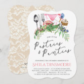 Pâtisseries et culottes Lingerie Douche Invitation (Devant / Derrière)