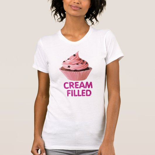 pâtissier de design pour t-shirt à la crème amusan (Devant)