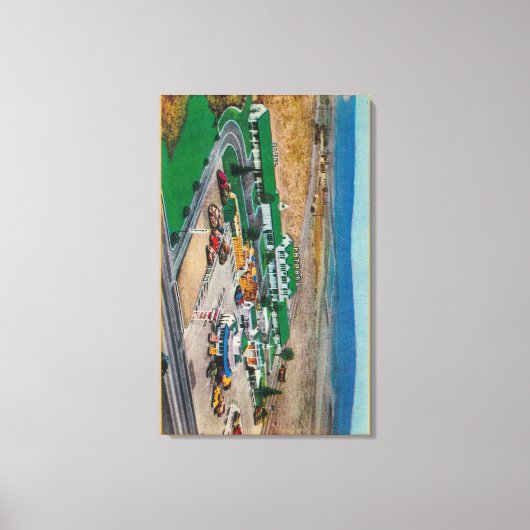 Patmars Motel en Modern Drive-InState Canvas Afdruk (Voorkant)
