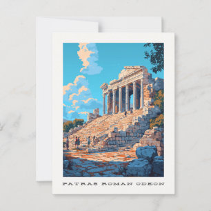 Patras Roman Odeon Grèce Carte postale Voyage
