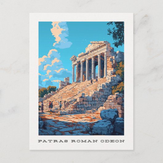 Patras Roman Odeon Grèce Carte postale Voyage (Devant)