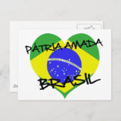 Pátria Amada Brasil Briefkaart (Voorkant / Achterkant)