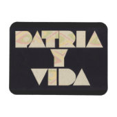 Patria y Vida Black Beige Magneet (Horizontaal)