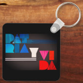 Patria y Vida Black Blue Red Sleutelhanger (Achterkant)