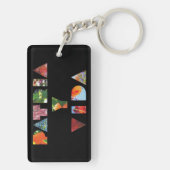 Patria y Vida Black Floral Letters Sleutelhanger (achterkant)