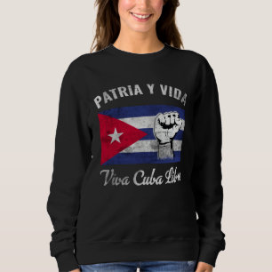 Patria Y Vida Leve Cuba Vrij Cuba Vlag Cubaan Trui