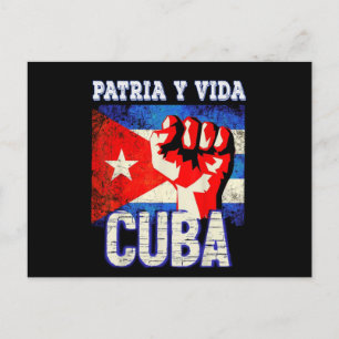 Patria y vida sos Cuba Briefkaart
