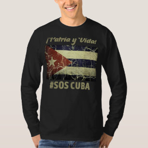 Patria Y Vida SOS Cuba Vlag Vrij Cuba 1 T-shirt