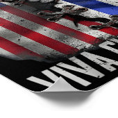 Patria Y Vida Viva Cuba Libre Patriottische Retro  Poster (Hoek)