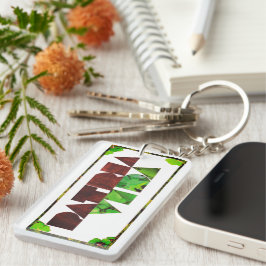 Patria y Vida White Wood Green Sleutelhanger