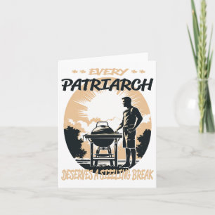 Patriarch Funny BBQ Chef of Grill Fun Kaart