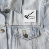 Patriarchy Pin smashing Vierkante Button 5,1 Cm (In situ)