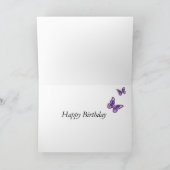 Patricia, carte de papillon de joyeux anniversaire (Intérieur)