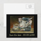 Patricia de rat aankondigingskaart (Voorkant / Achterkant)