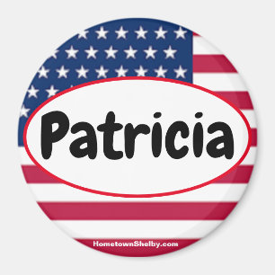 Patricia Patriotic magnet Magneet