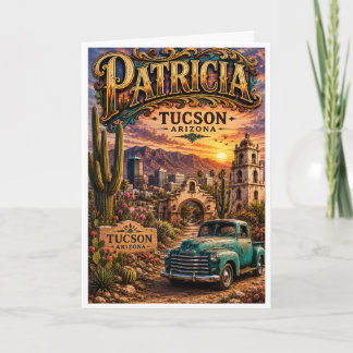 Patricia Tucson Arizona Gepersonaliseerd Zuidweste Kaart