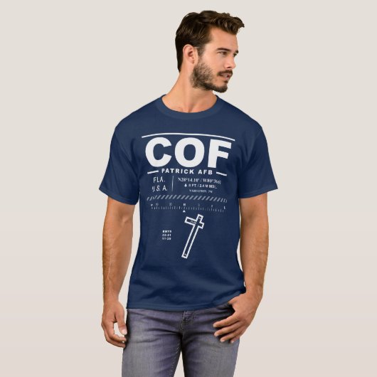 Patrick AFB Air Force Base COF T-shirt (Voorkant volledig)