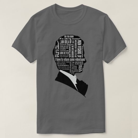 Patrick Bateman citeert T-shirt (Design voorkant)