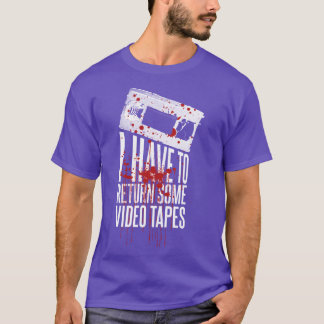 Patrick Bateman Ik moet wat videotapes teruggeven T-shirt