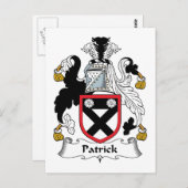 Patrick Family Crest Briefkaart (Voorkant / Achterkant)