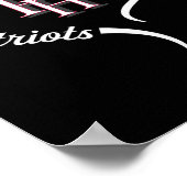 Patrick Henry Patriots Logo Half Heart Slogan Hs Poster (Hoek)