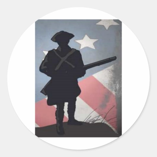 PATRICK HENRY QUOTE 2.0 RONDE STICKER (Voorkant)