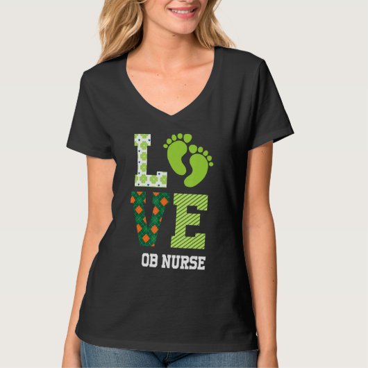 Patrick Labor and Delivery Nurse St Patrick S Day T-shirt (Voorkant)