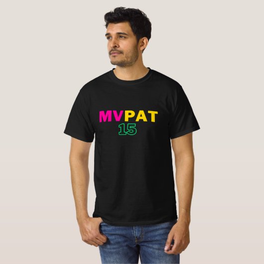 Patrick mahome mvp. t-shirt (Voorkant volledig)