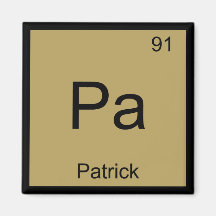Patrick Naam Chemie Element Periodiek Systeem