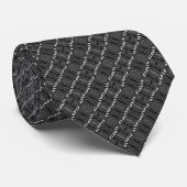 Patrick Onyx Viool Foulard Satijn Stropdas (Opgerold)