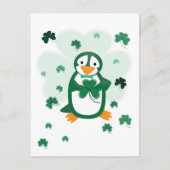 Patrick Penguin St. Patrick's Day Briefkaart (Voorkant)