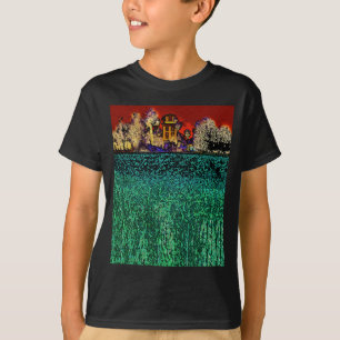 Patrick Ranch, Chico, CA (rood en groen) T-shirt
