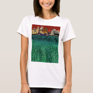 Patrick Ranch, Chico, CA (rood en groen) T-shirt