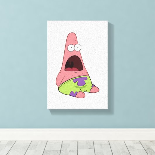 Patrick Star Canvas Afbeelding Afdruk (Insitu (Houten vloer))