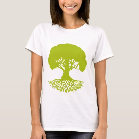 Patrick's CelticIrishTreeofLife-OakLeaf T-Shirt (Voorkant)