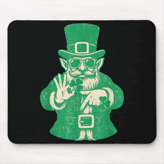 Patricks Dag, Leprechauns Grappig 6 Meme Cadeau Ma Muismat (Voorkant)