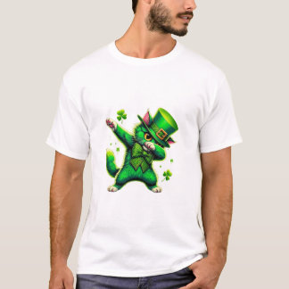 Patrick's Day Dabbing Cat T-shirt