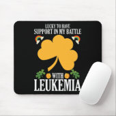 Patricks Day Four Leaf Clover Leukemie Awareness M Muismat (Met muis)