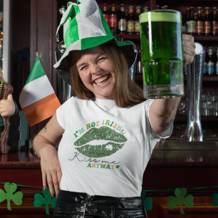 Patrick's Day Green Kiss, Me Mister Lucky Tri-Blend Shirt