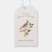 patrijs | 12 dagen kerstvakantie cadeaulabel (Voorkant)