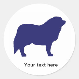 Patrijshond/Pyreneese berghond op maat Ronde Sticker