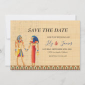 Patrimoine pharaonique faire-part de mariage sur p (Devant)