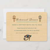 Patrimoine pharaonique faire-part de mariage sur p (Devant)