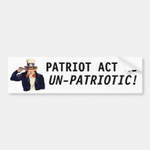 Patriot Act is onpatriottisch!