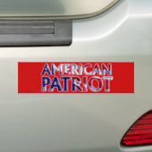 Patriot américain - Sticker pare-chocs (En voiture)