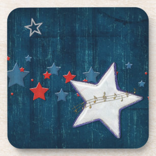 Patriot Americana Mixed Media Bier Onderzetter