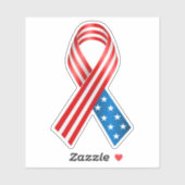 Patriot Amerikaanse vlag lint Sticker (Vel)