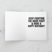 PATRIOT BOXER BOXING GLOVES CARTE D'ANNIVERSAIRE (Intérieur)