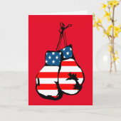 PATRIOT BOXER BOXING GLOVES CARTE D'ANNIVERSAIRE (Fleur jaune)