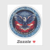 Patriot Custom-Cut Vinyl Sticker (Vel)